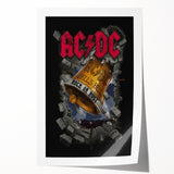 AC/DC Hell's Bell Retro Wall Art – Vintage Rock Poster Print