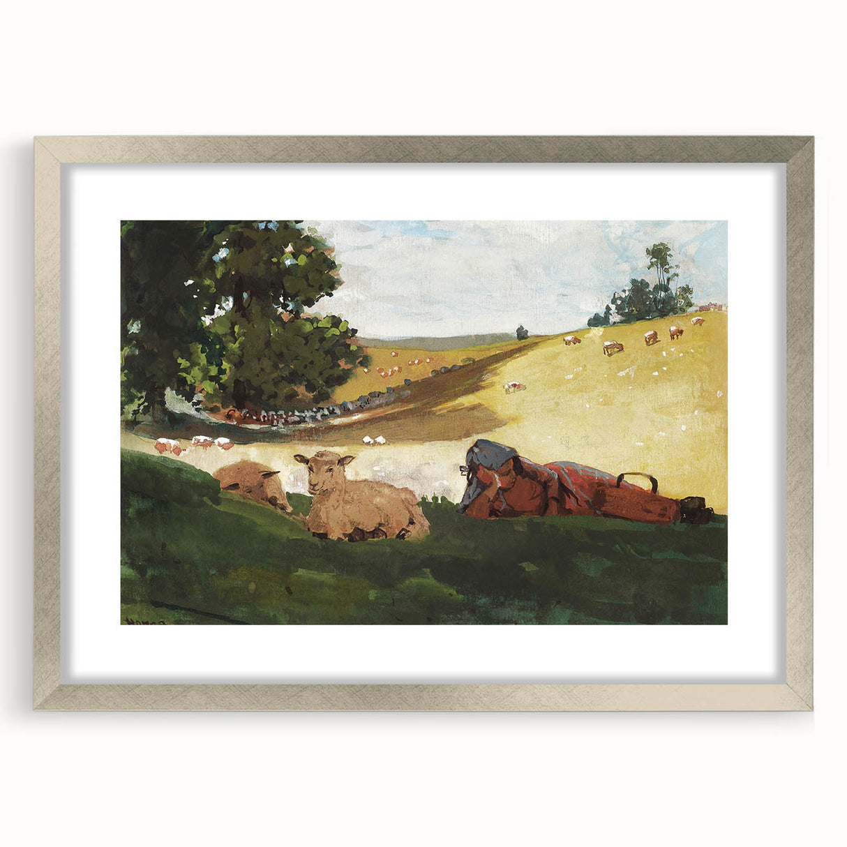 Realism Art Print – Warm Afternoon by Winslow Homer | Serene Pastoral Scene