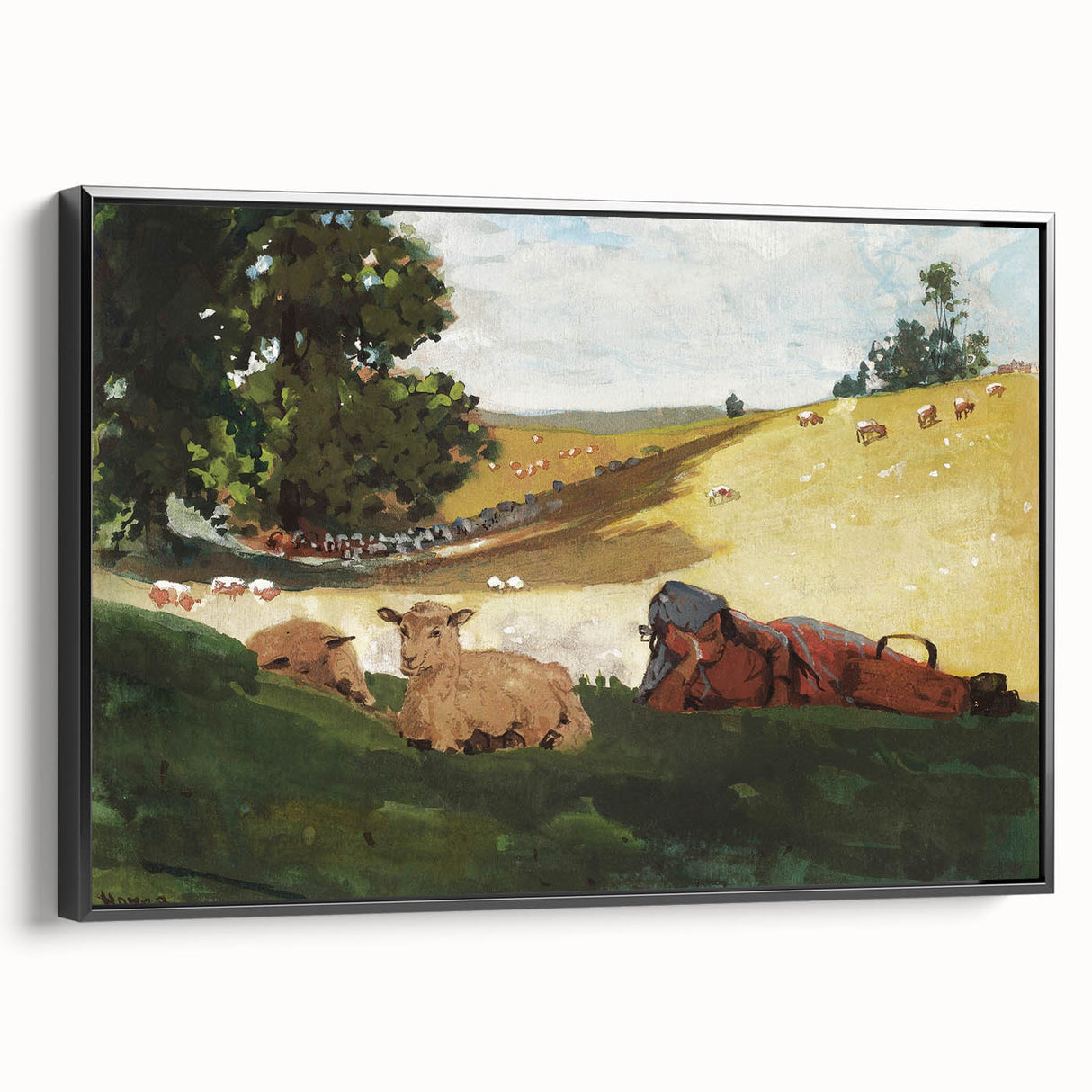 Realism Art Print – Warm Afternoon by Winslow Homer | Serene Pastoral Scene