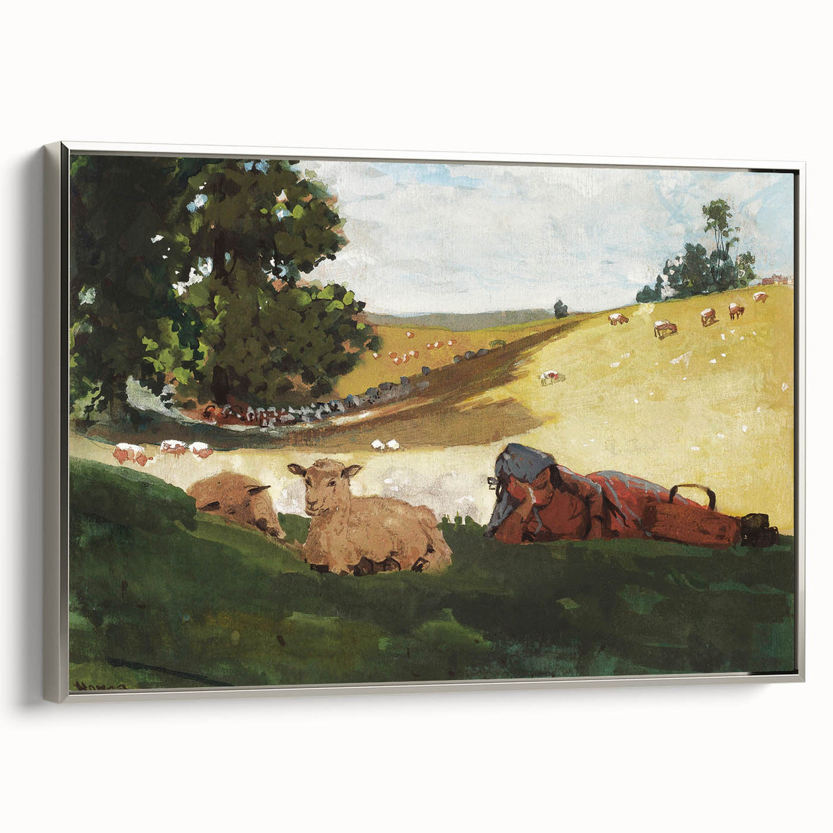 Realism Art Print – Warm Afternoon by Winslow Homer | Serene Pastoral Scene