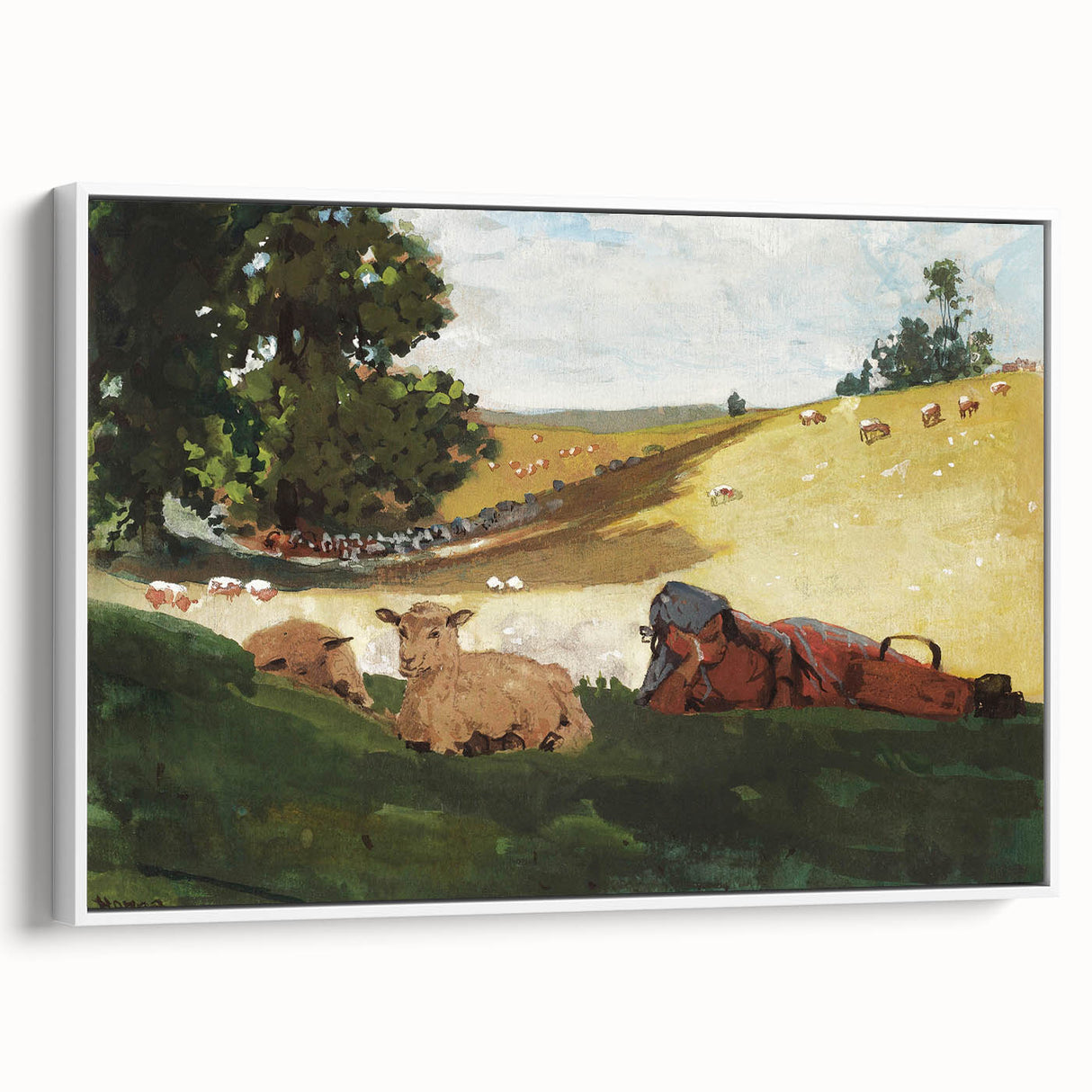 Realism Art Print – Warm Afternoon by Winslow Homer | Serene Pastoral Scene