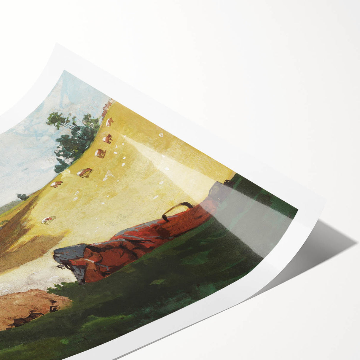 Realism Art Print – Warm Afternoon by Winslow Homer | Serene Pastoral Scene