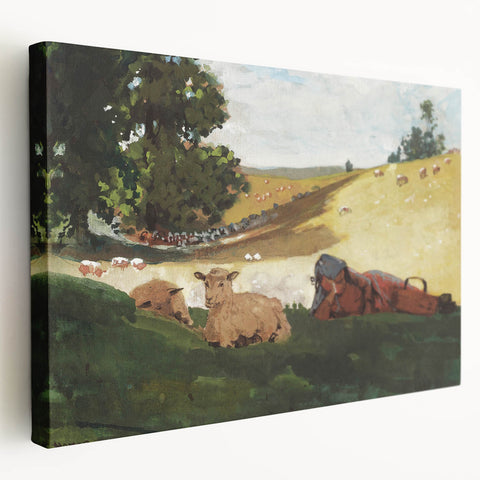 Realism Art Print – Warm Afternoon by Winslow Homer | Serene Pastoral Scene