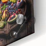 Rustic Fruit Feast - Kitchen Wall Art for a Warm Culinary Space