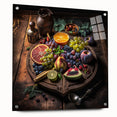 Rustic Fruit Feast - Kitchen Wall Art for a Warm Culinary Space