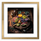 Rustic Fruit Feast - Kitchen Wall Art for a Warm Culinary Space