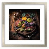Rustic Fruit Feast - Kitchen Wall Art for a Warm Culinary Space
