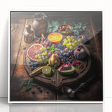 Rustic Fruit Feast - Kitchen Wall Art for a Warm Culinary Space