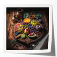 Rustic Fruit Feast - Kitchen Wall Art for a Warm Culinary Space