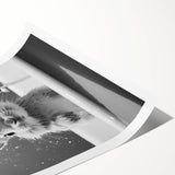 Bathroom Framed Art - Charming Bunny in Bathtub