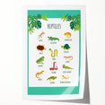 Reptiles Kids Educational Wall Art – Learning Poster
