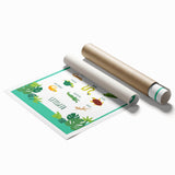 Reptiles Kids Educational Wall Art – Learning Poster