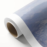 Art deco poster of Ethiopian scenery in muted earth tones on rolled canvas, ideal for nursery wall art.