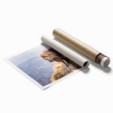 Extra large rolled print of an Ethiopian landscape with vibrant floral elements.