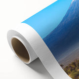 Art Deco poster of African savannah scenery in muted earth tones on rolled canvas, suitable as nursery wall art.