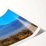 Extra large wall art, rolled print depicting a line art floral design in monochrome, ideal for large living room decor.