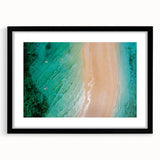 Colorful abstract art print of Madagascar scenery on textured canvas, framed in black, ideal for living room decor.
