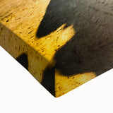 Black and white landscape art painting of Moroccan scenery on large stretched canvas, suitable for bedroom decor.