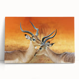 Black and white photo of Namibian landscape on stretched canvas, ideal for kitchen wall art or bedroom.