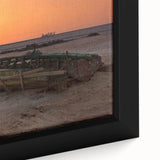 Extra large framed canvas featuring a textured, colorful African scenery in muted earth tones, ideal for living room decor.