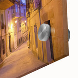 Large abstract wall art featuring mid-century modernist design in muted earth tones on acrylic glass.