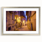 Textured abstract art print of a serene landscape in muted earth tones on a framed canvas, ideal for bedroom art.