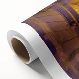 Art Deco poster of an Asian landscape in pastel shades on rolled canvas, ideal for nursery wall art.