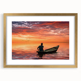 Extra large abstract art print featuring textured scenery of Bangladesh in gold frame, ideal for living room decor.