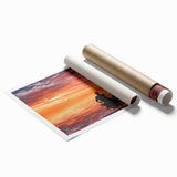 Extra large rolled print of a serene Bangladesh landscape with lush greenery and floral elements.