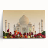 Large black and white stretched canvas of Indian scenery, ideal for kitchen wall art or bedroom ambiance.
