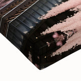 Large art of Mount Fuji in black and white on stretched canvas, suitable for bedroom wall decor.