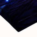 Black and white landscape art painting of a serene Korean scenery on large stretched canvas, suitable for bedroom wall art.