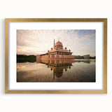 Extra large wall art featuring a textured abstract print of a Malaysian landscape in gold tones, ideal for living room decor.