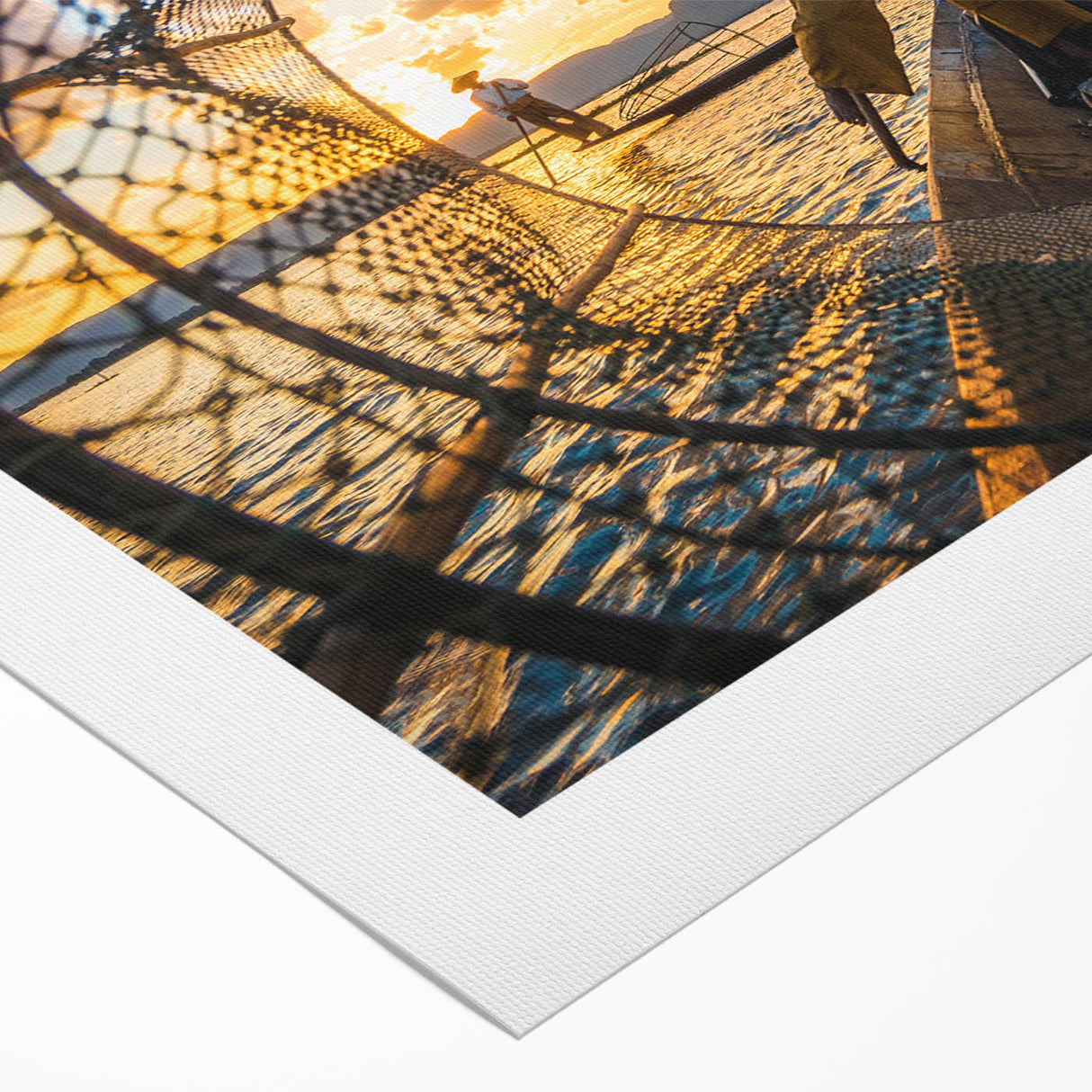 Art deco poster of a Myanmar landscape in muted earth tones on rolled canvas, ideal for dining room wall art.