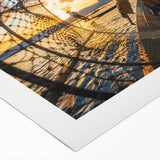 Art deco poster of a Myanmar landscape in muted earth tones on rolled canvas, ideal for dining room wall art.