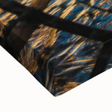 Black and white landscape art painting of a Myanmar scenery on stretched canvas, suitable for bedroom wall decor.