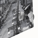 Large abstract wall art depicting a vibrant Pakistani landscape on acrylic glass, ideal for dining room decor.