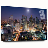 Large abstract wall art depicting a serene Philippine landscape in muted earth tones on acrylic glass.