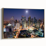 Framed canvas featuring a vintage-style Philippine landscape in muted gold and black tones, ideal for bedroom wall art.