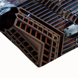 Black and white landscape art painting of a Philippine rural scene on stretched canvas, ideal for bedroom wall art.