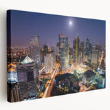 Large art depicting a serene Philippine landscape on stretched canvas, in muted green and blue tones.