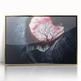 Framed acrylic print of Singapore skyline in muted gold tones, ideal for modern art wall decor.