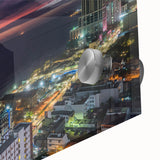 Large abstract wall art depicting Sri Lankan scenery in muted earth tones on acrylic glass.