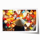 Extra large rolled print of a floral scene in vibrant colors, ideal for art wall dining room or classy bathroom decor.