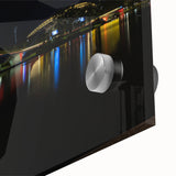Large abstract wall art featuring Adelaide scenery in muted earth tones on acrylic glass, ideal for dining room ambiance.