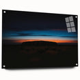 Acrylic print of Ayers Rock in muted earth tones, suitable for bedroom or dining room decor.