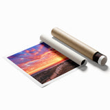 Extra large rolled print of Perth scenery with vibrant floral art, ideal for classy bathroom or large living room decor.