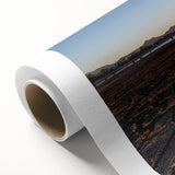 Art Deco poster of Queensland scenery in pastel shades on rolled canvas, ideal for nursery wall art.