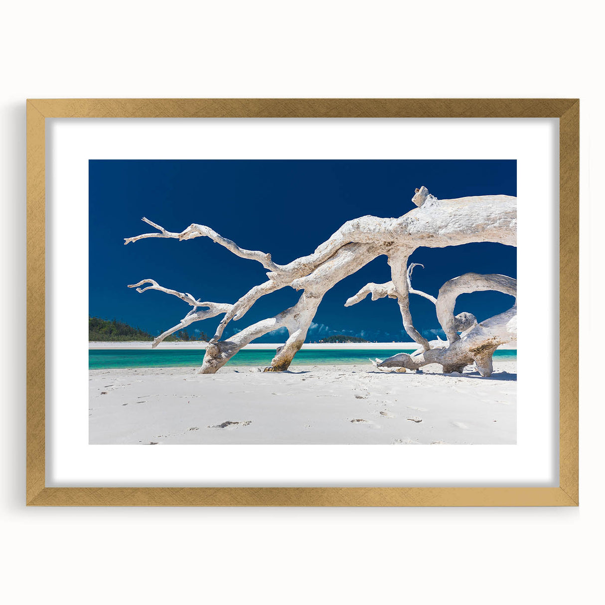 Abstract art print of an Australian landscape in muted earth tones on a framed canvas, suitable for dining room decor.