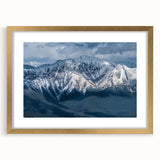 Extra large canvas featuring a textured abstract depiction of British Columbia scenery, in muted earth tones.